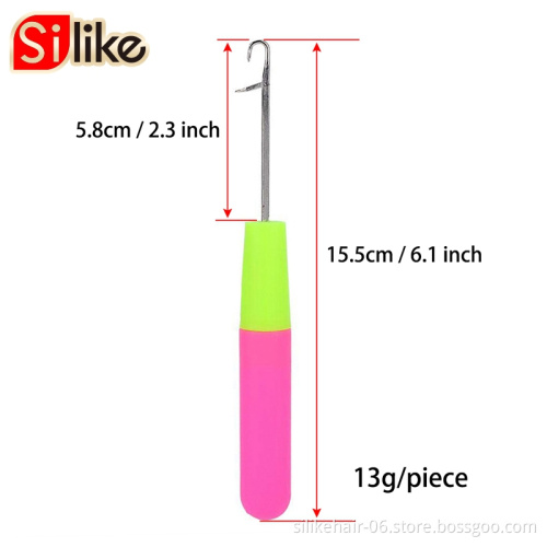 Plastic Handle Needles Crochet Hook Synthetic Dreadlock Braids Hook Needle  Synthetic Braids Hair Extension Crochet Hook Needle